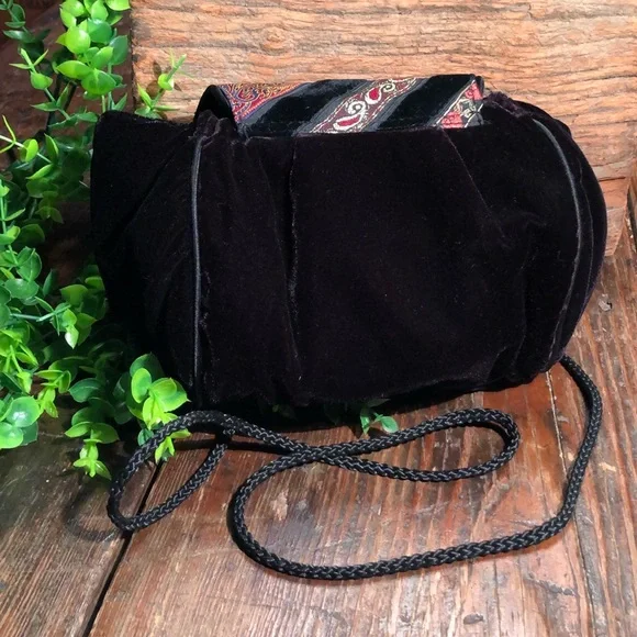 Velvet Satin Mini Shoulder Bag Casual Evening Satin Lined Purse - Picture 2 of 14